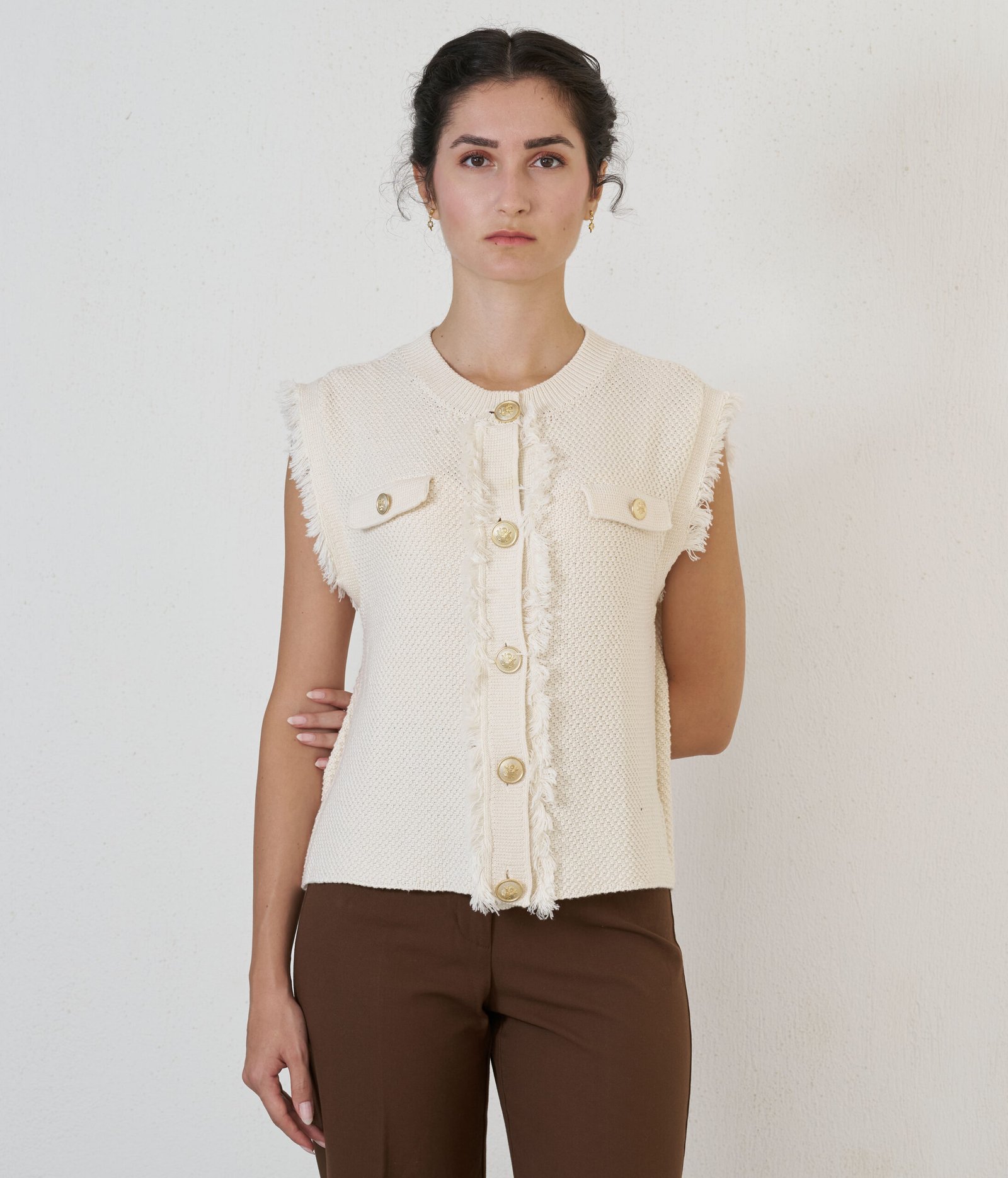 Sleeveless No06 Marin vest